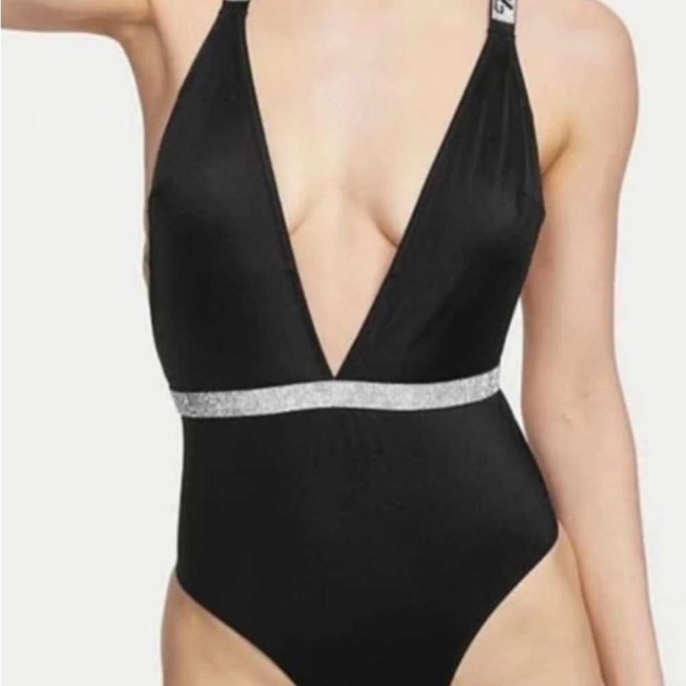 Elegant Black One-Piece Swimsuit